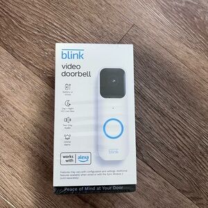 Blink Video Doorbell Wired/Wireless Two way audio HD video & Alexa New